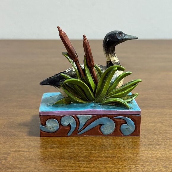 Jim Shore Heartwood Creek Mini Loon Figurine Enesco 2014 4047068 - Picture 4 of 10